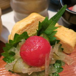 神楽坂 おいしんぼ - 出汁巻玉子とトマトと玉葱のなます