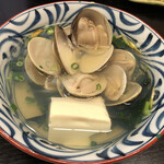 はや常 - 蛤の酒蒸し。