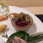 銀座 大石 - 紫キャベツのマリネ
