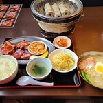 炭火焼肉 ときん - 料理写真:大盛定食冷麺付き(1595円)です。