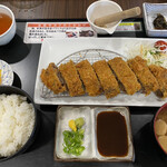 道の駅 村岡ファームガーデン - たじまの重ねカツ定食　1650円