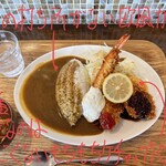 Yo-shoku OKADA - lunch E OKADA特製カレー 1380円
      カレープレートアップ