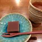 割烹 だいだい - 水羊羹とほうじ茶