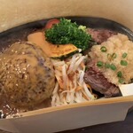 Ｇｒｉｌｌマッシュ - テリヤキマヨネーズハンバーグと和風おろしソースのハラミステーキのコンボ