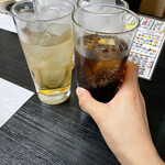お食事処 寿味 - コーラ、ジンジャーエール　330円生ビール中　550円