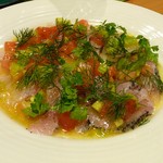 TETSU ryuu - ３種の白身魚のカルパッチョ(2012/09/27撮影)