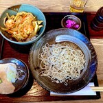 Edomae Soba Kunan - ランチセット（かき揚げ丼）