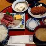 目黒魚金 - 刺身定食 1,770円
