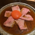 肉和食 月火水木金土日 - 黒毛和牛卵黄しゃぶすき