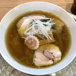 中華そば 深緑 - 「白出汁 もろみポーク2枚（バラ＆ロース）」1300円