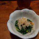 こつこつ庵 - お通し（春菊）