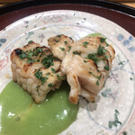 日本料理 太月 - フルコース１７３２５円。鮎魚女の木の芽焼。木の芽の香りが鮮烈で、鮎魚女の良さを引き出しています（╹◡╹）