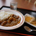 Taishuushokudou Handaya - カレー（¥360税込み）鯖の味噌煮（¥100税込み）