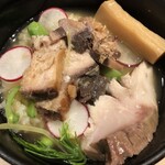 麺屋一燈 - 鰤そば＋鰤の炊き込みご飯