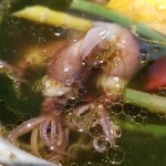 ラーメン巌哲 - 創作塩つけ麺「富山湾産 蛍烏賊」