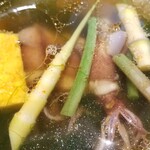 ラーメン巌哲 - 創作塩つけ麺「富山湾産 蛍烏賊」