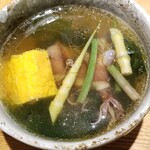 ラーメン巌哲 - 創作塩つけ麺「富山湾産 蛍烏賊」