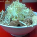 ラーメン二郎 - ラーメン小 「ニンニクアブラ」(650円) 2012/09