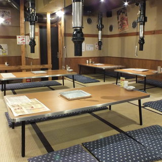 Enjoy Shichirin Yakiniku (Grilled meat) in a relaxing tatami room ☆