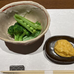 Kushiage Kappou Haru No Ne - 野菜の塩茹、自家製マヨネーズ