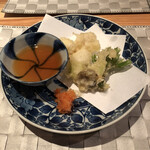 創作日本料理 塩梅 - 白子と野菜の天ぷら