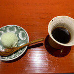 食堂こなん - 甘物 珈琲
      木の芽シャーベット