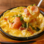 Mentaiko cheese bacon egg