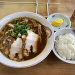 Urashima - 中華そば1.5玉、肉増し、めし