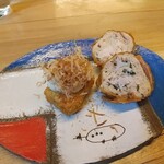虎ノ門 とだか - 子持ち昆布と鶏皮餃子