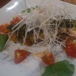 チキングリルの高菜ソースがけ