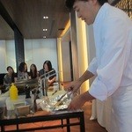 リストランテ カノビアーノ - 肉は焼目つけたらアルミで包み放置