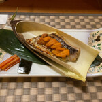 Koiki - 甘鯛の西京焼きに雲丹が乗ってます