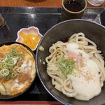 かつ処 季の屋 - とろろ温玉ぶっかけ・ミニカツ丼