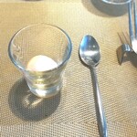 La Brianza - アメーラトマトのソルベ。おいしいお口直し。