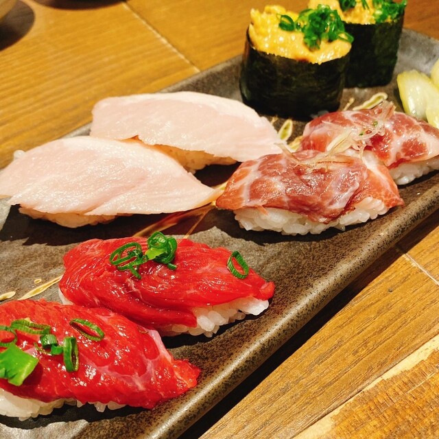 神楽坂肉寿司 旧店名 肉学肉寿司 牛込神楽坂 焼肉 ネット予約可 食べログ