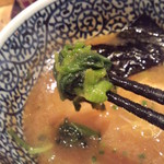 麺屋一燈 - ほうれん草はつけダレをその手に抱いて飛び込んで来てくれる