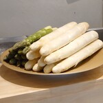 銀座 大石 - アスパラの太さが凄まじい