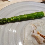 銀座 大石 - オーストラリア産グリーンアスパラガスのソテー