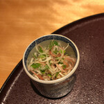 馳走 啐啄一十  - 茗荷をポン酢で楽しむ口直し