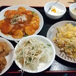 台湾料理 百味鮮 - 『 エビチリ定食 （ ご飯→炒飯に変更 ）』