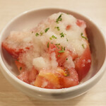 トンテキ食堂8 - トマトのサラダ(400円)