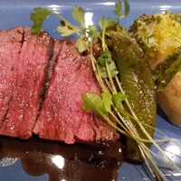フランス料理と醸造酒 Nuage Japon - 鹿と牛のステーキ