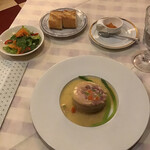 サラマンジェ ド イザシ ワキサカ - ◆ Menu dejeuner　¥1,700
            ホロホロ鳥のパロティーヌ
            パン、サラダ、自家製ジャム