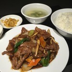 中華料理 成都 - 牛肉カキソースセット