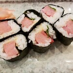 寿司一心 - トロ鉄火巻920円。とろける～♪