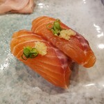 寿司一心 - サーモン。