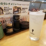 寿司一心 - ノンアルのレモンチューハイ。美味しい！私は好き！