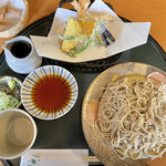 Teuchi Soba Mansaku - 野菜天ざる蕎麦