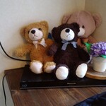 喫茶 あじさい - 内観、熊ちゃん達。