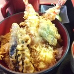 一休庵 - 天丼・もりそばセットの天丼